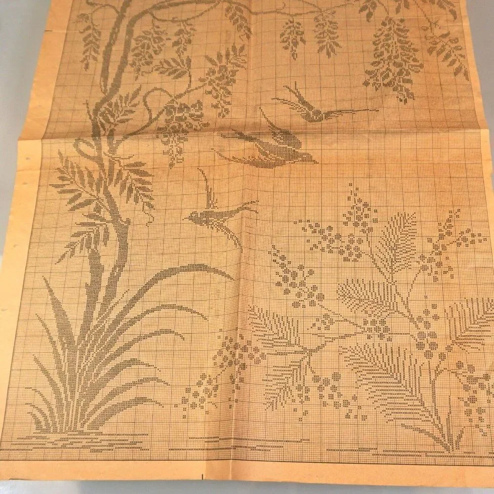 Cross Stitch Patterns Pattern Original And Enlarged Photocopies